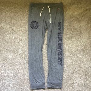 New York University lightweight comfy joggers